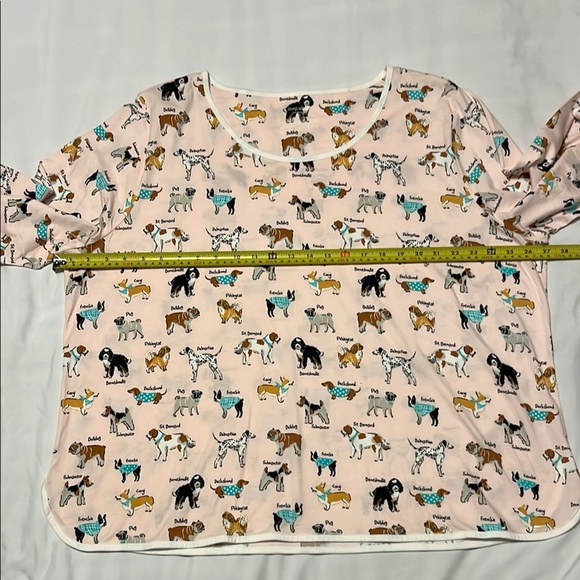 Dog Print Pajama Top - Picture 3 of 9